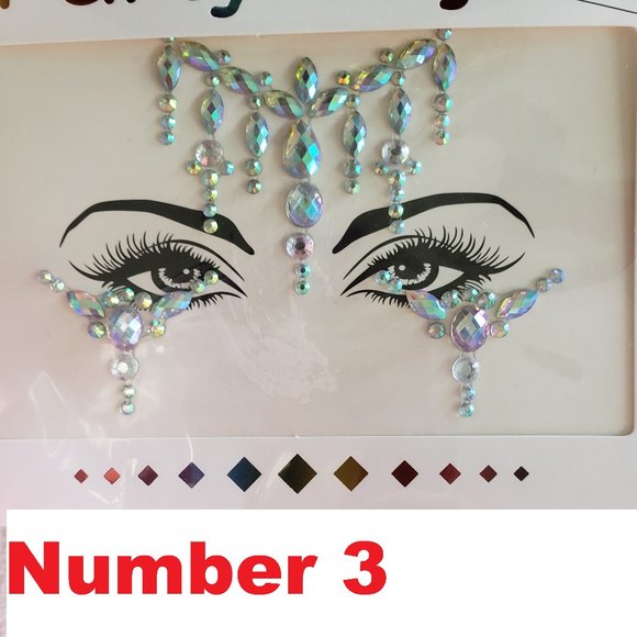 New Face Crystals Stickers Reusable. - Picture 4 of 16